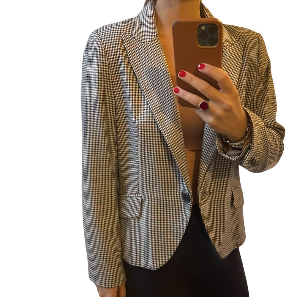 ZARA BLAZER | Vintage Glen Plaid Blazer | Size: L